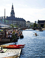 Canals with Christiansborg Palace in the background