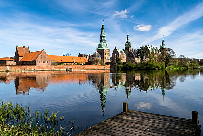 Frederiksborg Palace seen from town