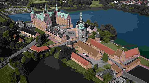 Frederiksborg Palace from the south