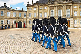 Royal Guards at Amalienborg Palace Square