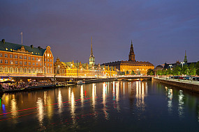 The old stock exchange and Christiansborg Palace